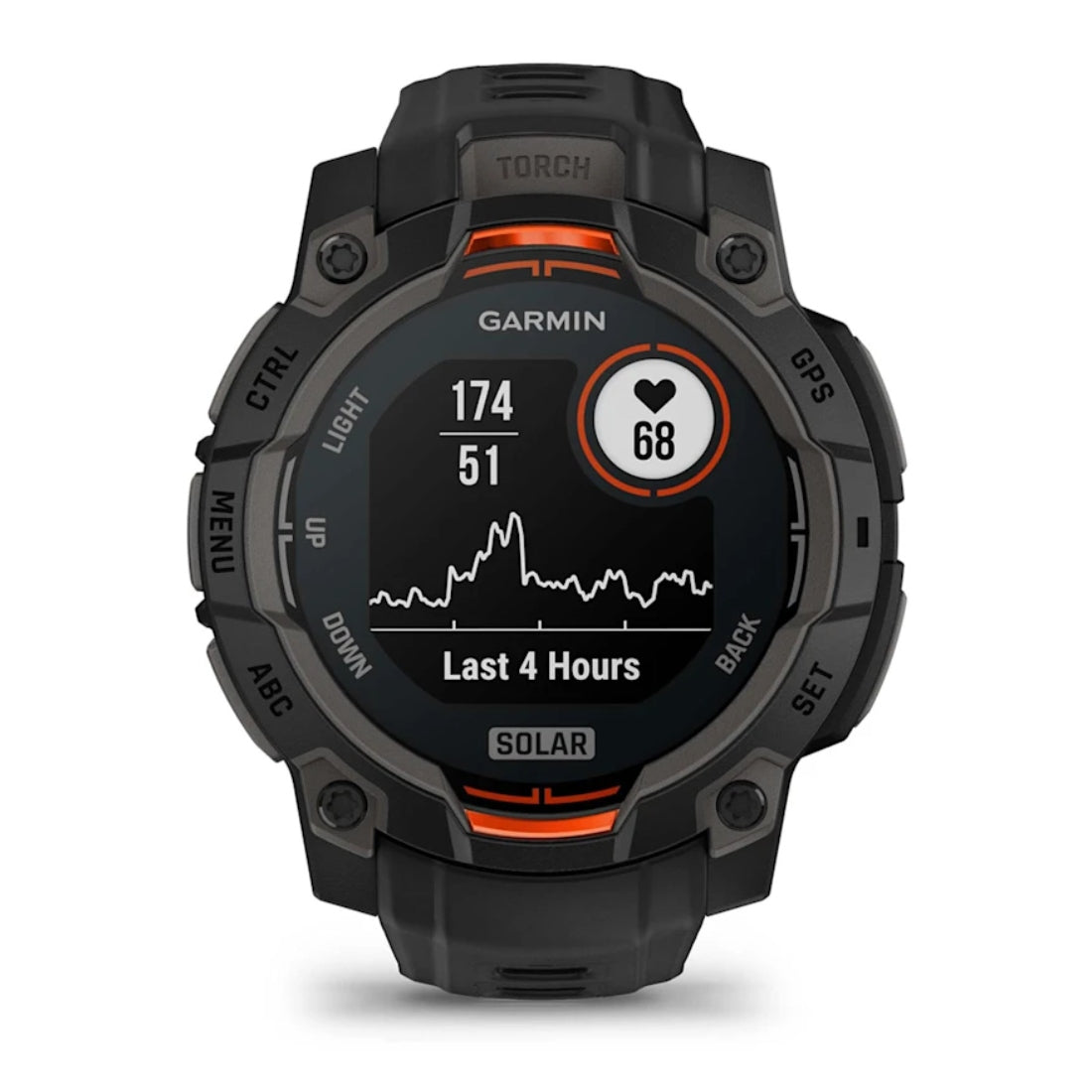 Instinct 3 50mm Solar-Powered Smartwatch with Heart Rate Monitor & GPS - Perfect for Outdoor Activities, Running, Hiking & Fitness Tracking