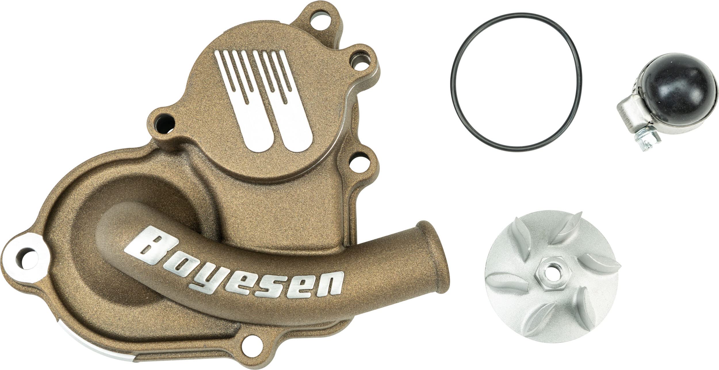 Boyesen WPK-26AM Supercooler Water Pump Cover & Impeller Kit - High-Performance Magnesium Upgrade for Motorcycles - Perfect for Racing, Off-Road & Extreme Cooling Needs
