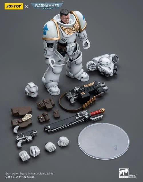 JOYTOY Warhammer 40k Space Marines White Consuls Intercessors Action Figure - Collectible Miniature for Tabletop Gaming, Display & Warhammer 40k Battles