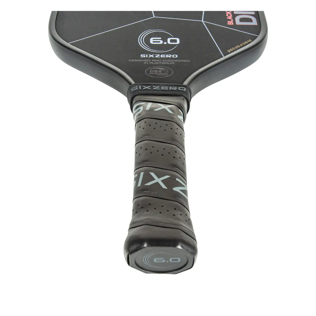Six Zero Black Diamond Power Pickleball Paddle - Premium Carbon Fiber Paddle for Competitive Play | Perfect for Tournaments & Outdoor Games