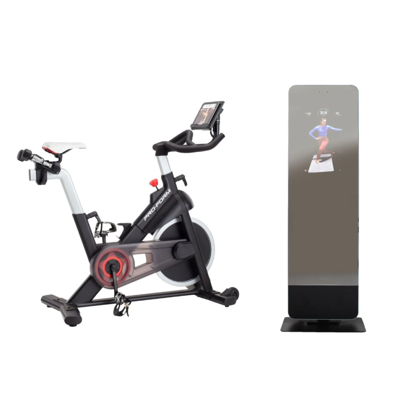 ProForm Vue Mirror + Carbon CX Bike Bundle - Interactive Home Fitness Equipment for Cardio & Strength Training - Perfect for Home Gyms, Cycling Enthusiasts & Virtual Workouts