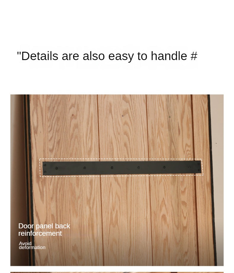 Modern Solid Oak Wood Sliding Door Wardrobe - Durable & Stylish Closet Organizer for Bedroom, Living Room, and Office Storage