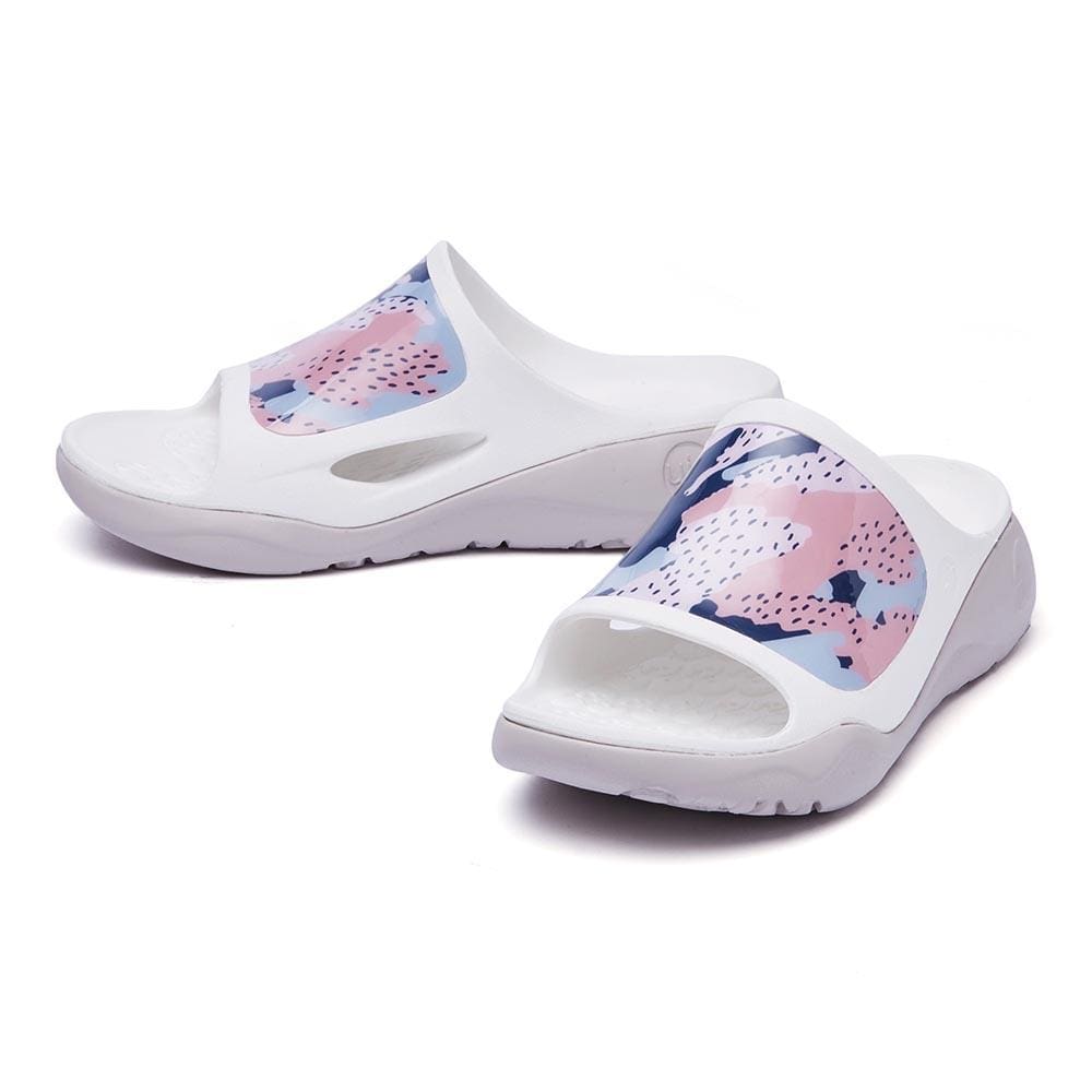 Pink Desert Ibiza Slides - Women's Comfortable Summer Sandals for Beach, Pool, and Casual Wear
