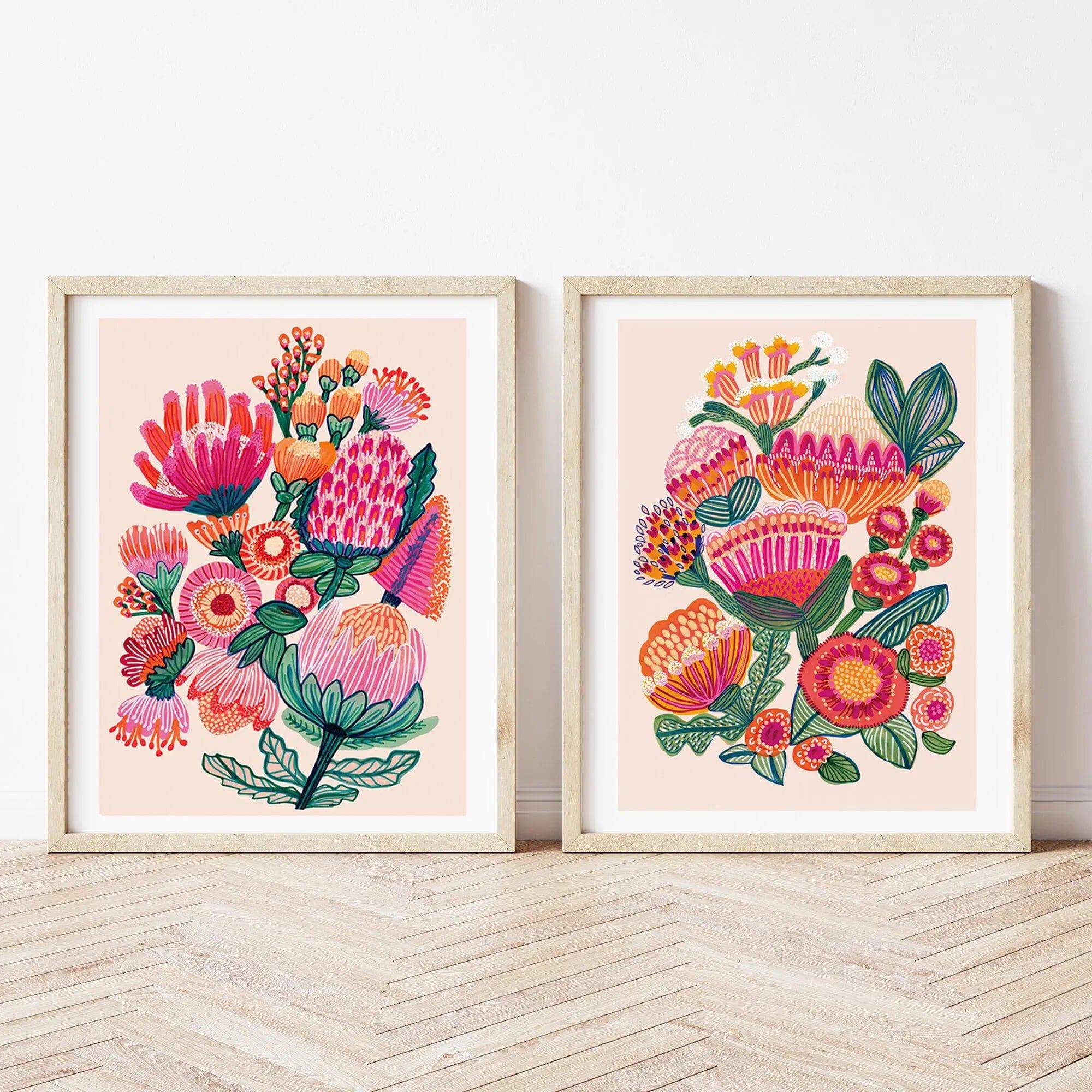 Australian Flowers Floral Wall Art Prints - Botanical Home Decor for Living Room, Bedroom & Office | Perfect for Farmhouse, Boho & Modern Interior Design