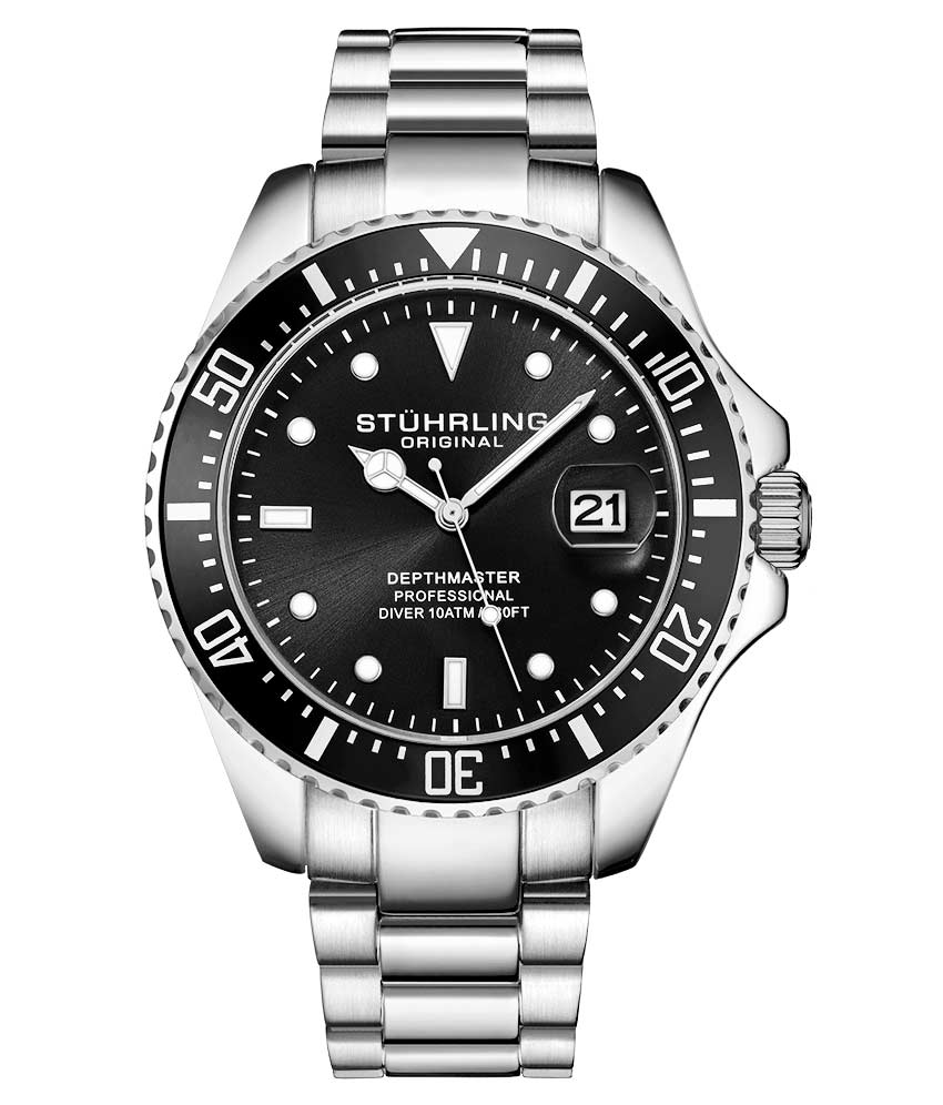 Aquadia T950S 42mm Quartz Diver Watch - Waterproof Stainless Steel Men's Wristwatch for Swimming, Diving & Outdoor Activities