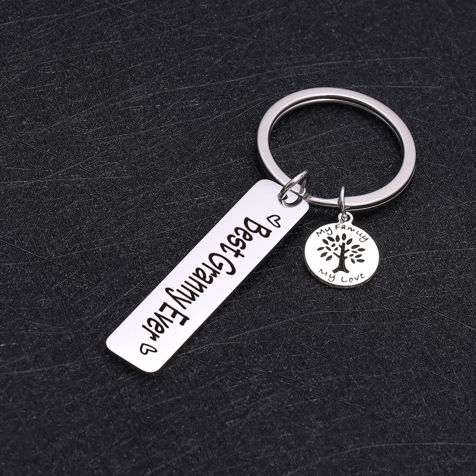 TzrNhm Blossom Best Granny Ever Keychain - Unique Nana Jewelry Gift for Grandma, Mimi & Grammy - Perfect for Mother's Day, Birthday & Anniversary Gifts - Great for Keychains, Handbags & Everyday Use
