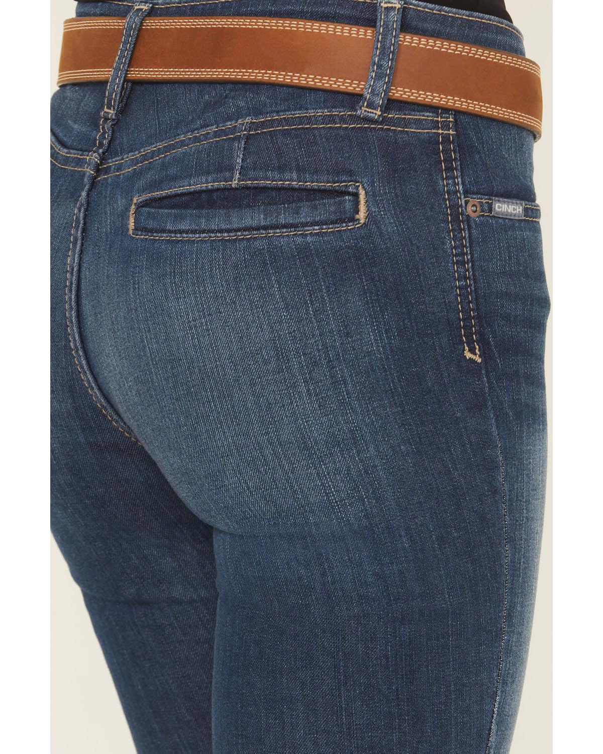 Cinch Women's Lynden Mid Rise Stretch Denim Jeans - Medium Wash, Comfort Fit, Size 29 | Perfect for Work, Casual Outings & Everyday Wear