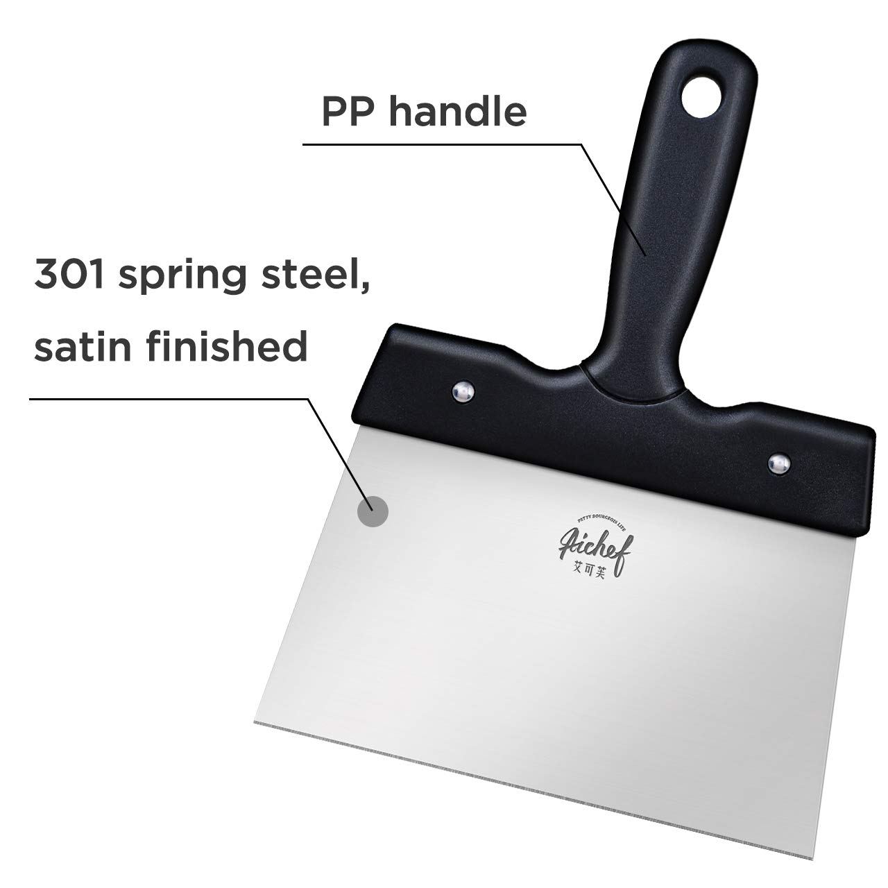 Premium Stainless Steel Chocolate Spatula - Temperature Regulating Melting Tool for Baking, Candy Making & Dessert Decorating | Small Size Chocolate Scraper for Professional Chefs & Home Bakers