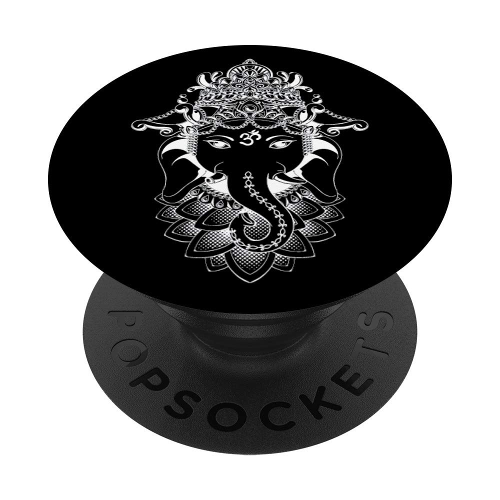 Yoga Elephant Ganesh PopSockets PopGrip - Swappable Phone Grip for iPhone, Samsung & Tablets | Perfect for Yoga, Meditation & Spiritual Practices