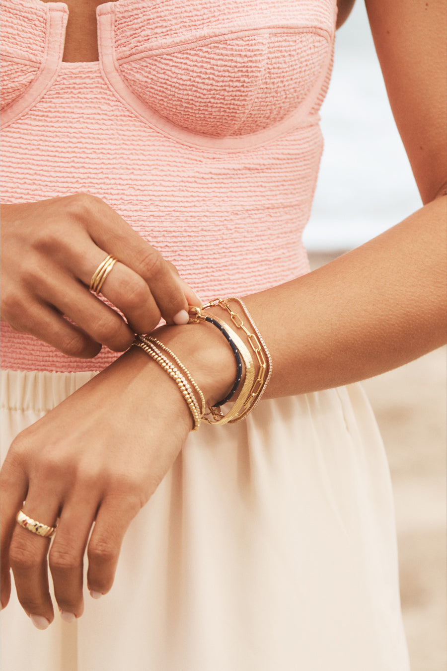Stylish Jagger Ring Set for Women - Elegant Stackable Rings - Perfect for Everyday Wear, Parties & Special Occasions