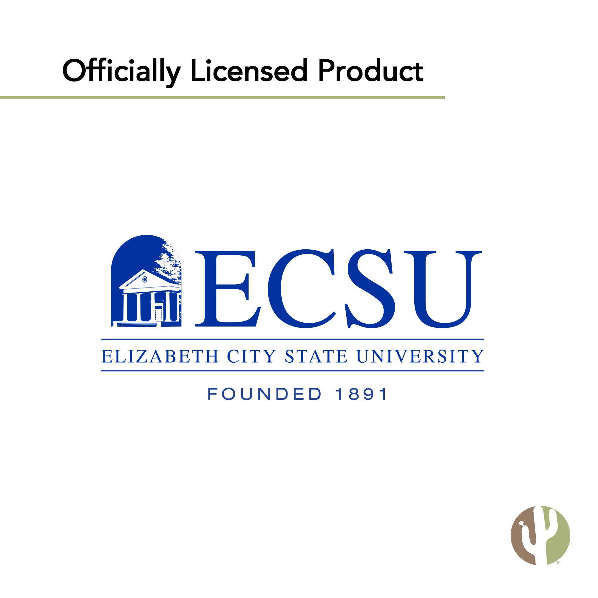 Elizabeth City State University Vikings Metal License Plate Frame - Desert Cactus Design Car Accessory for Alumni (Front/Rear Mount) - Perfect for Tailgating, Alumni Events & School Pride Display