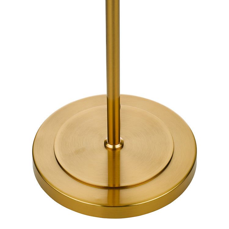 Bombazine 2-Light Table Lamp in Natural Brass & Opal Glass - IP20 Rated for Bedroom, Living Room, or Office Lighting