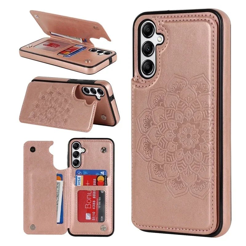 Samsung Galaxy S25 Ultra Wallet Case - Premium Flip Leather Cover with Card Slots & Kickstand - Perfect for Business, Travel & Everyday Use