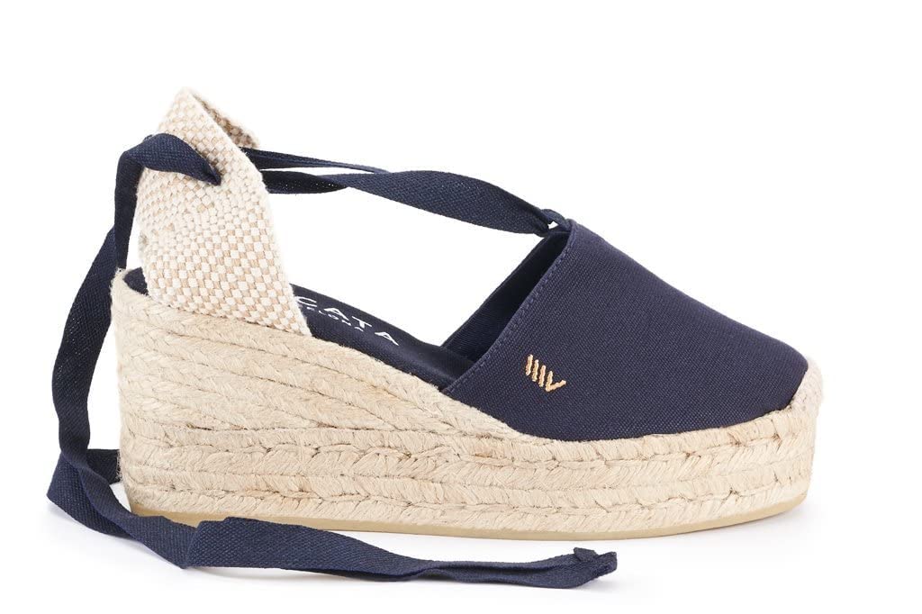 Viscata Bisbe Women's Handmade Canvas Wedge Sandals - 3.5