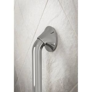 Moen YG2818ORB 18-Inch Stainless Steel Bathroom Grab Bar - Oil-Rubbed Bronze Finish - ADA Compliant Safety Handle for Shower, Bathtub & Toilet - Secure Support for Elderly & Disabled (Transitional Design)