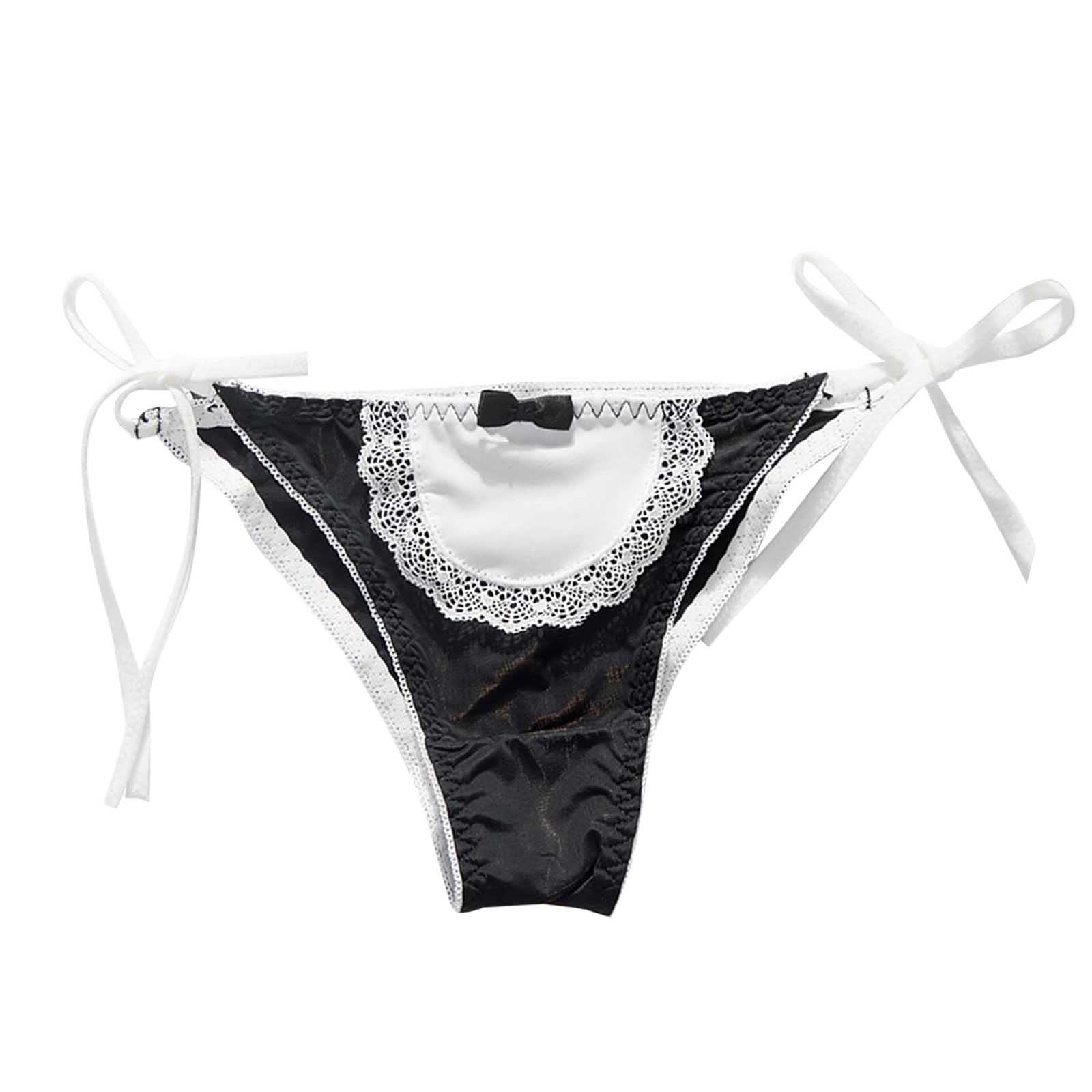 Women's Low Waist Tie Briefs - Colorblock Cotton Bikini Underwear | No Show Comfort | Perfect for Everyday Wear & Lounge