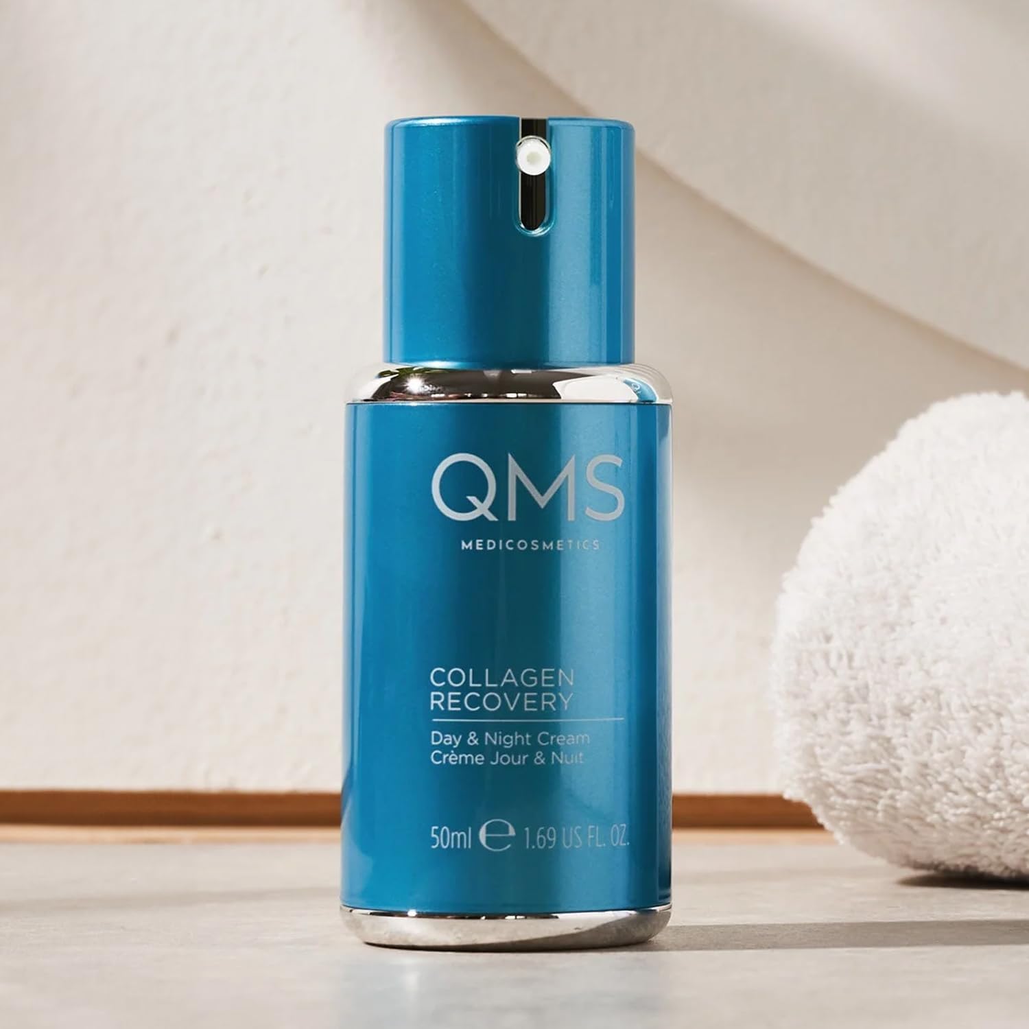 QMS Medicosmetics Derma Expert Collagen Recovery Cream - Anti-Aging Face Moisturizer with Hyaluronic Acid & Collagen Complex, Reduces Wrinkles & Fine Lines, Day & Night Cream for Dry Skin, 1.69 oz - Perfect for Daily Skincare Routine & Mature Skin Care Regimen
