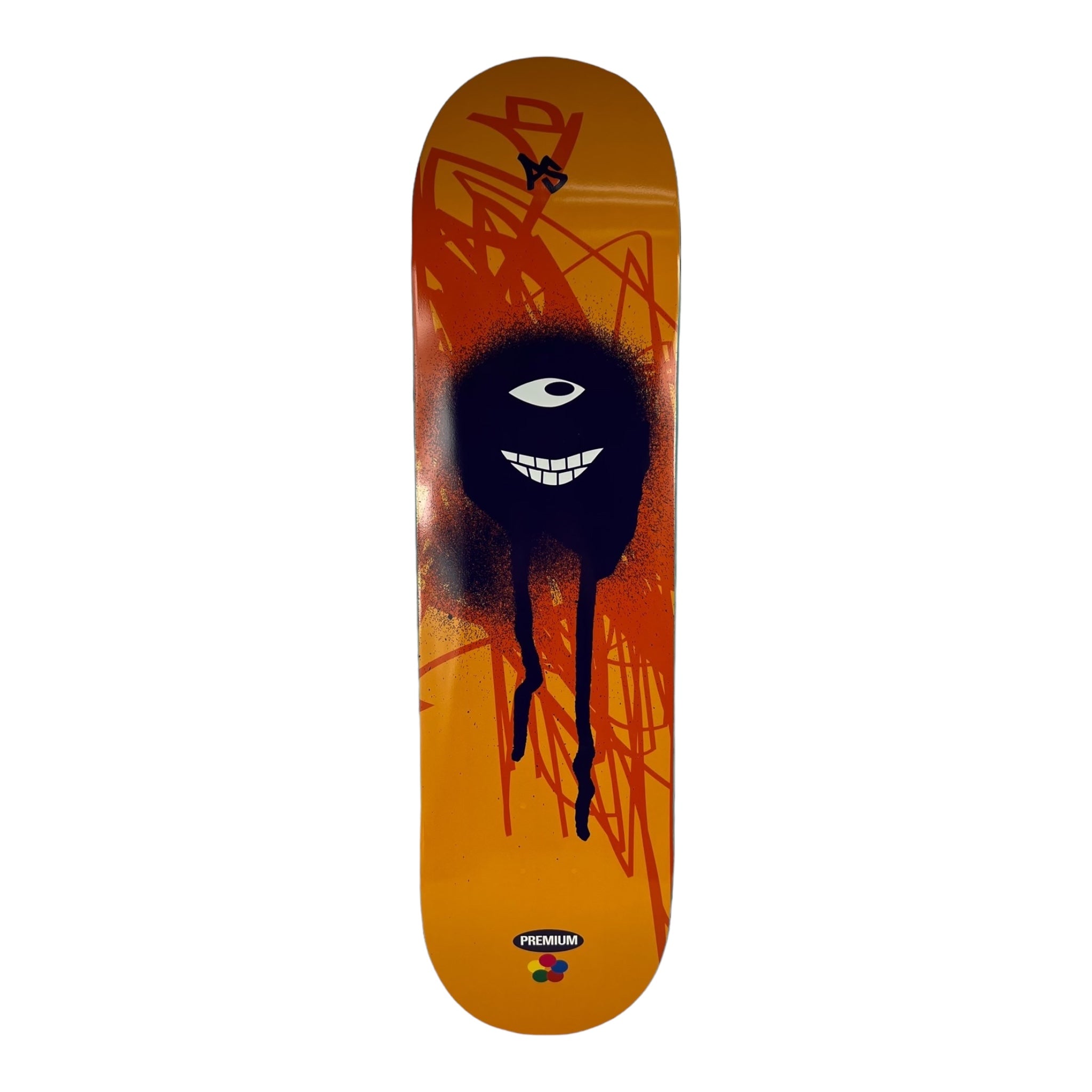 Premium Orange Spray Paint Skateboards - Custom Size Selection for Street & Park Skating | Durable & Stylish Deck for Skaters