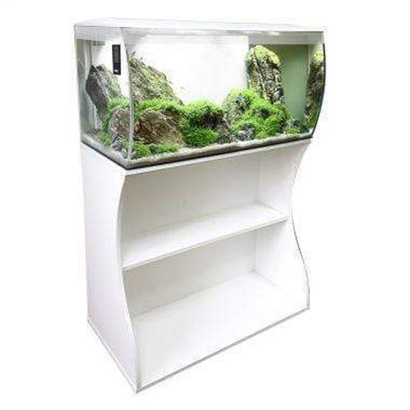 Fluval FLEX 123L Aquarium Stand Curved - Premium Fish Tank Cabinet for Saltwater & Freshwater Aquariums - Perfect for Living Room, Office or Bedroom Decor