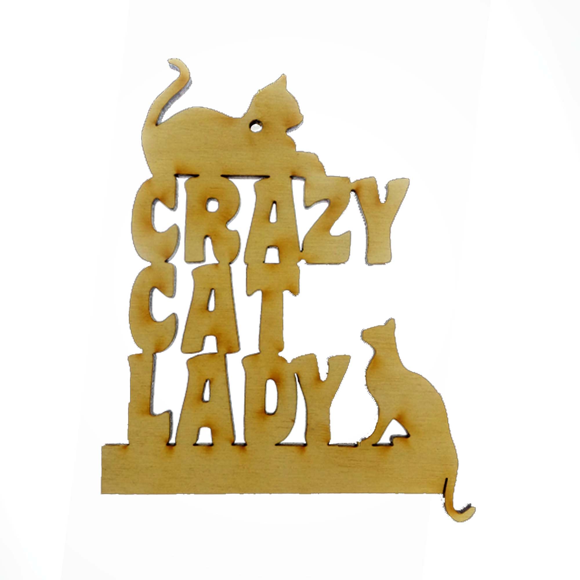 Personalized Crazy Cat Lady Christmas Ornament - Unique Gift for Women Cat Owners & Cat Lovers - Perfect for Holiday Decor, Secret Santa & Cat-Themed Gift Exchanges
