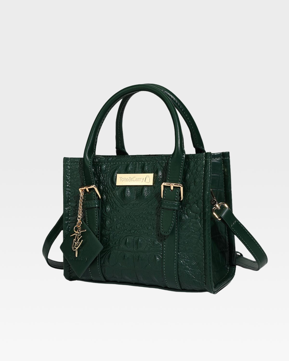 Apollo 2 Mini Tote Bag - Emerald Green Eco-Friendly Crossbody Purse for Women | Perfect for Work, Travel & Everyday Use