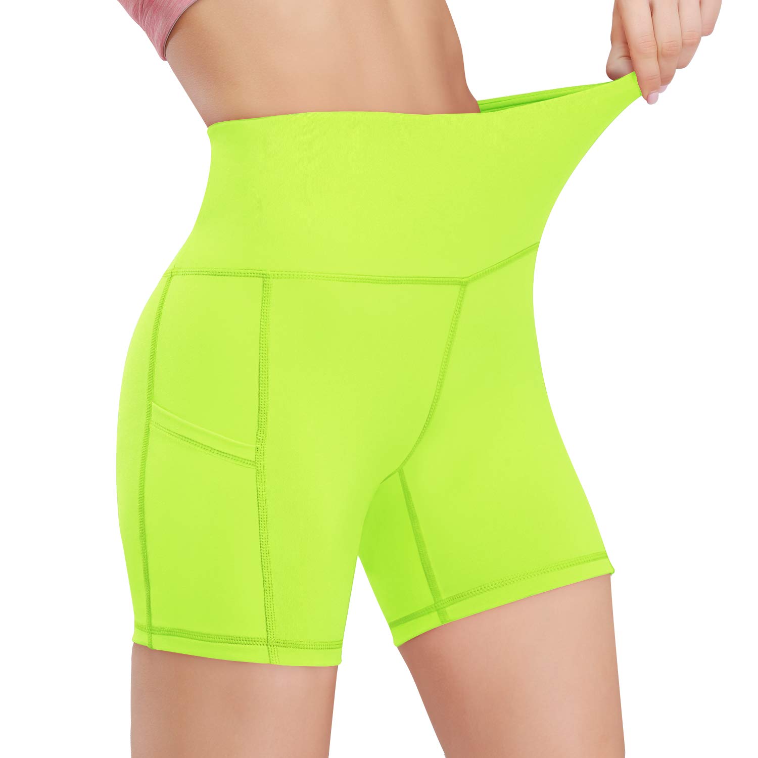 HISKYWIN High Waist Yoga Shorts for Women - 5