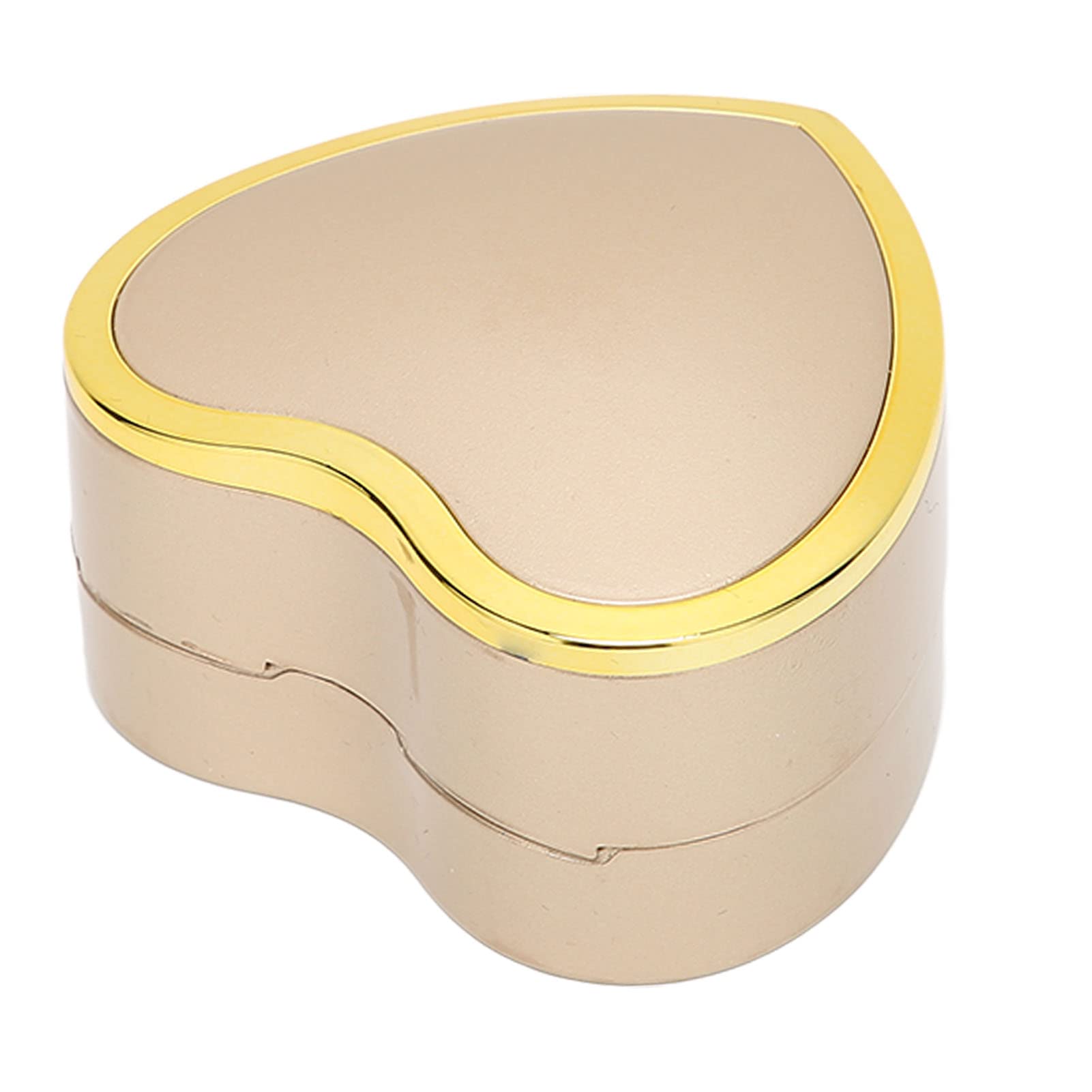 FECAMOS Jewelry Gift Box with LED Light - Compact Ring Box for Anniversaries, Engagements & Wedding Rings (Gold) | Perfect for Proposal, Bridal Shower & Romantic Gift Giving