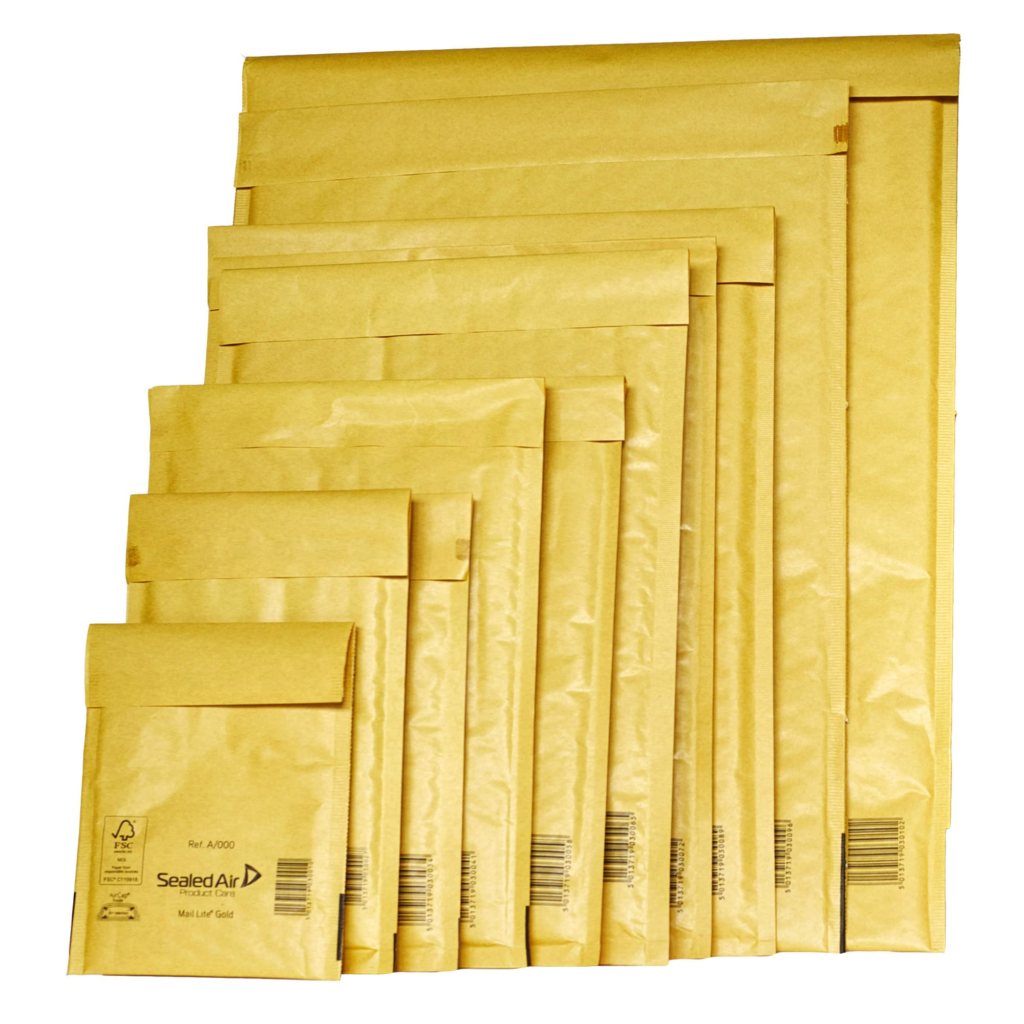 Sealed Air 103041284 Aircap Bubble Padded Envelopes - Protective Shipping Mailers for Ecommerce, Documents & Fragile Items - Perfect for Online Sellers & Small Businesses