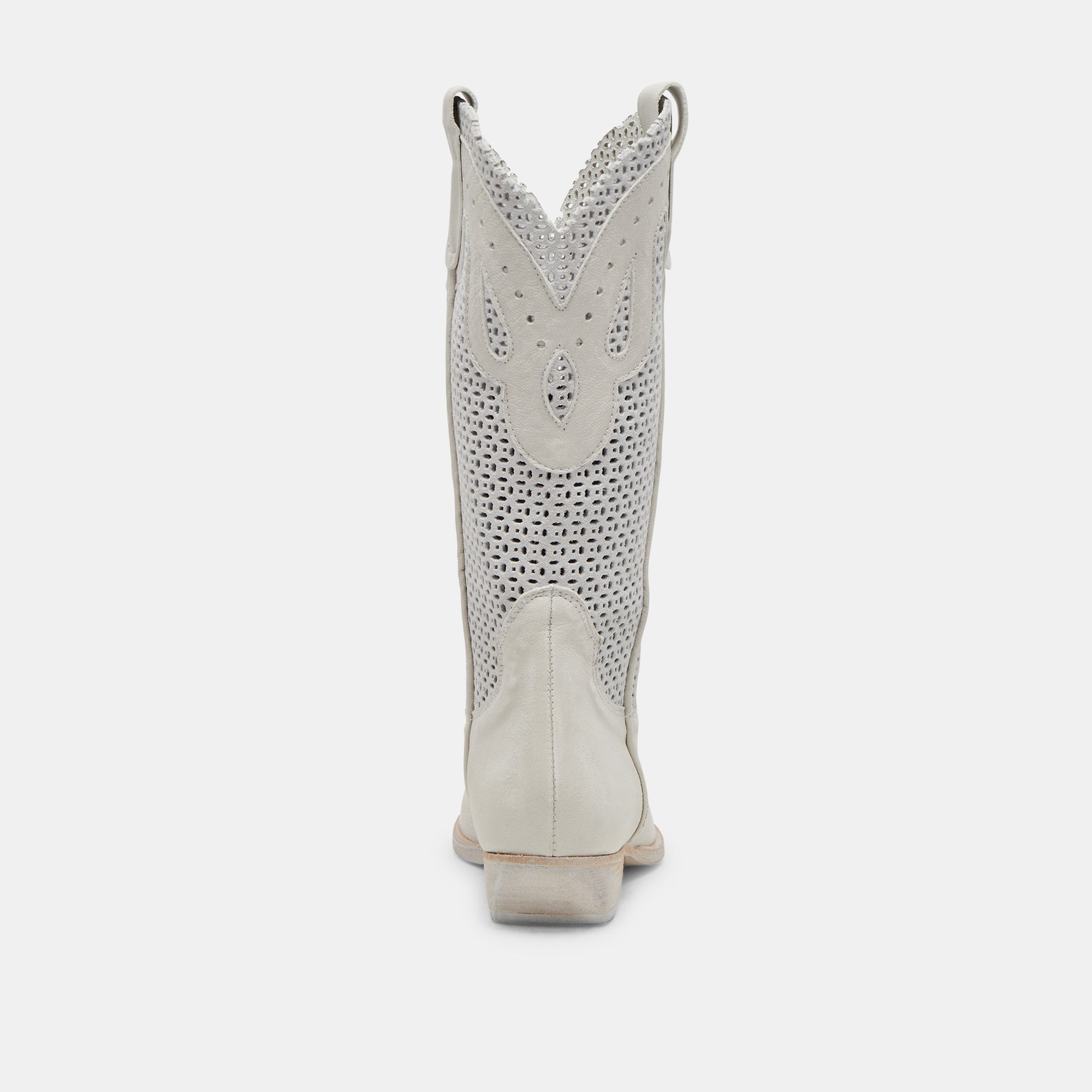 Ivory Leather Ranch Boots for Women - Western Cowgirl Boots for Riding, Country Fashion & Outdoor Activities