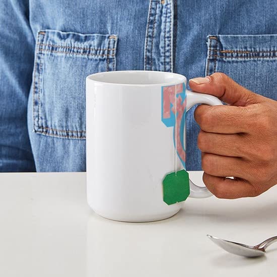 Transgender Symbol 15 oz (444 ml) Ceramic Coffee Mug - Perfect for LGBTQ+ Pride, Home & Office Use, Gift for Activists & Allies