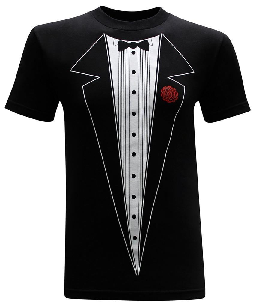 Funny Graphic T-Shirts for Men | Cool Novelty Tuxedo Design Formal Tee - Perfect for Parties, Weddings & Casual Wear