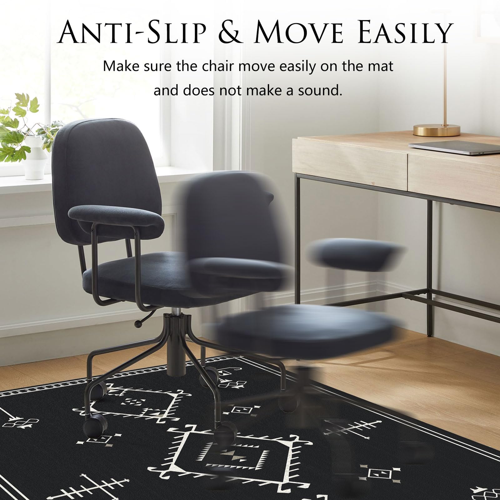 36''x48'' Office Chair Mat for Hardwood Floors - Heavy Duty Desk Chair Mat Protector for Hard Surfaces, Spillproof Under Desk Rug for Rolling & Gaming Chairs - Perfect for Home Office, Computer Workstations & Tile Floors