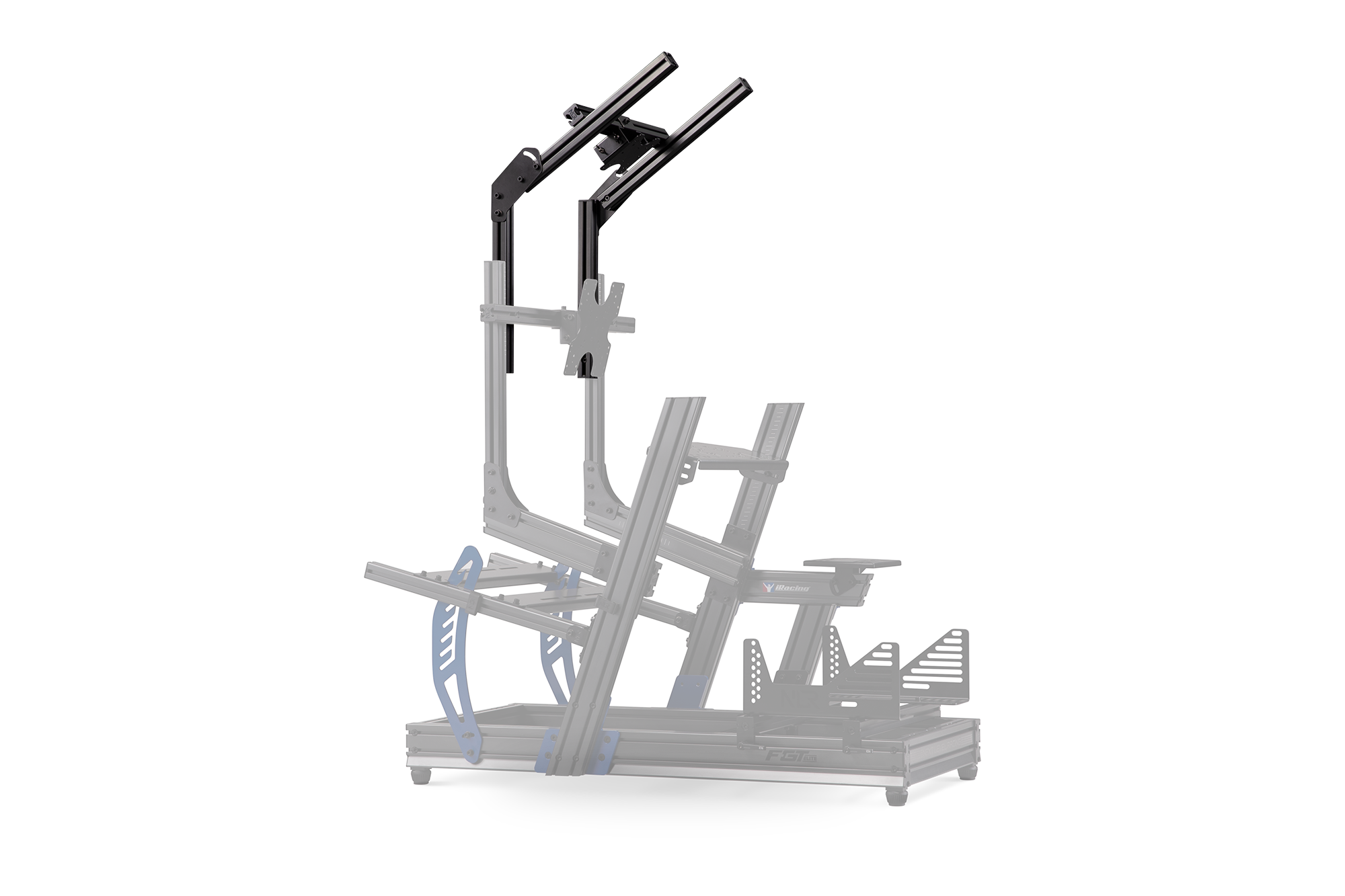 Next Level Racing F-GT Elite Direct Mount Overhead Monitor Add-On for Sim Racing Cockpits | Adjustable Monitor Stand for Flight & Driving Simulators | Perfect for Home Gaming Setup & Professional Esports Training