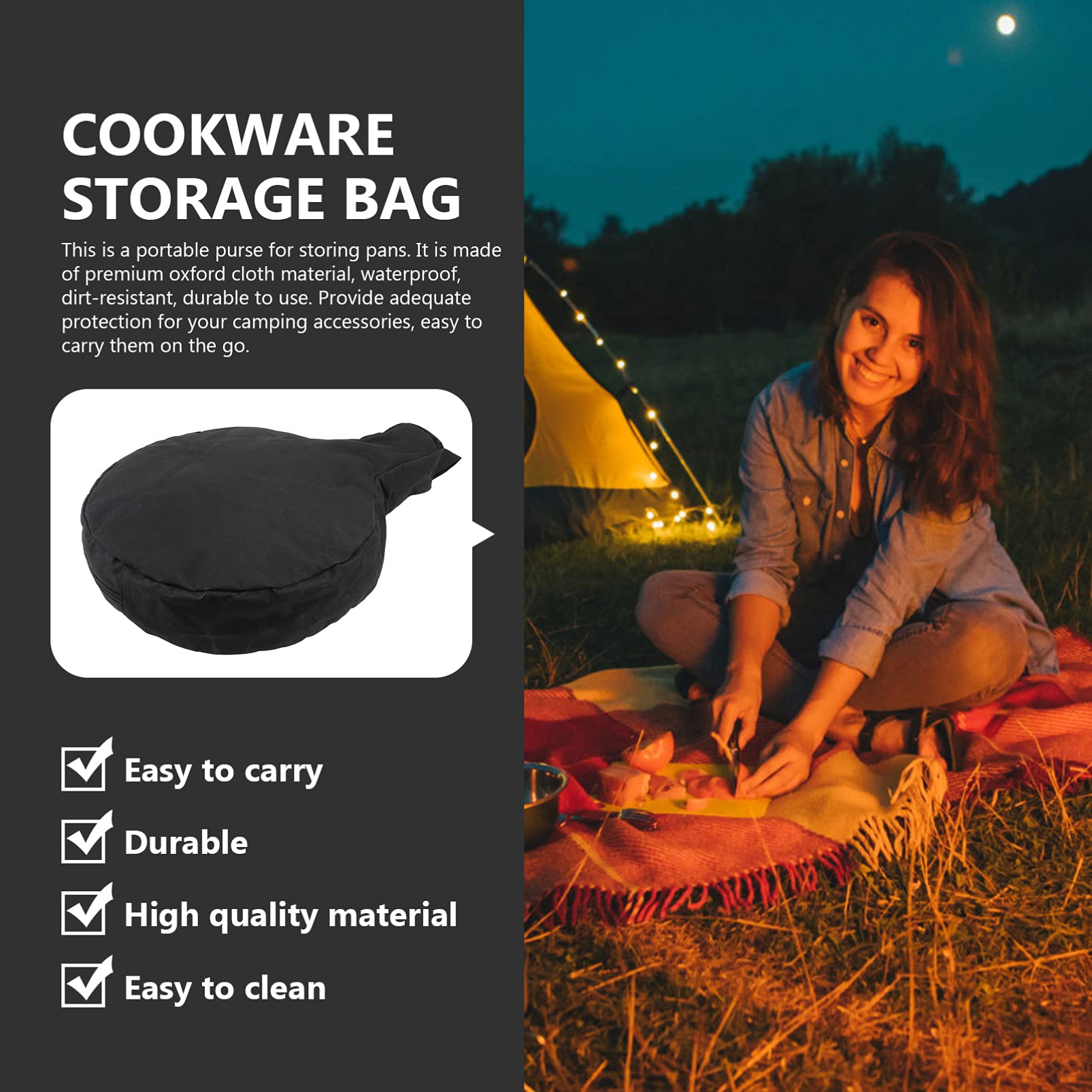 DOITOOL Portable Camping Cooking Set - Outdoor Stove, BBQ Grill, Travel Cookware Kit with Organizer Bag - Perfect for Camping, Hiking, Picnics & Backpacking Adventures