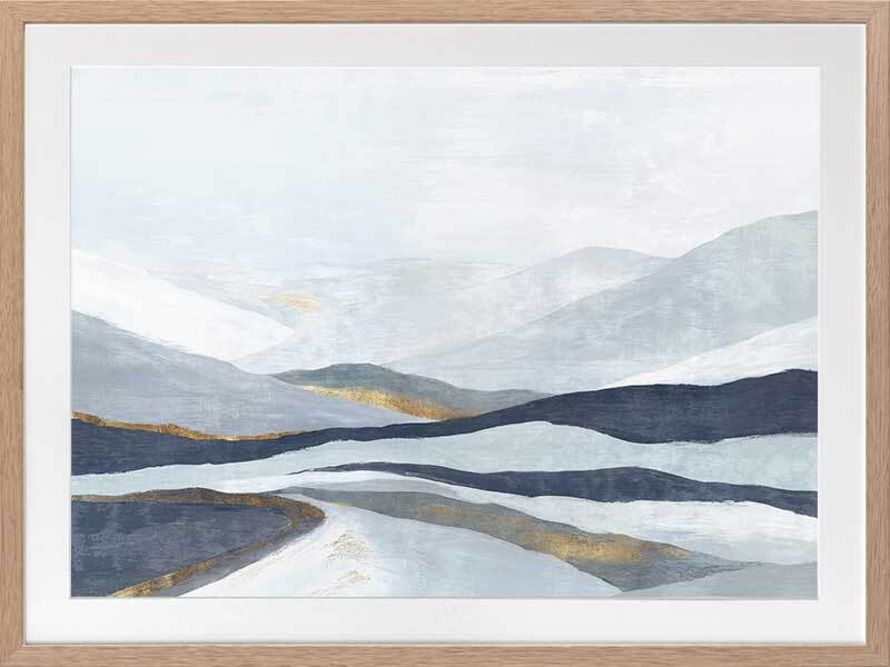 Far Away Land Framed Art Print - Scenic Landscape Wall Decor for Living Room, Bedroom & Office - Perfect for Home & Office Decoration
