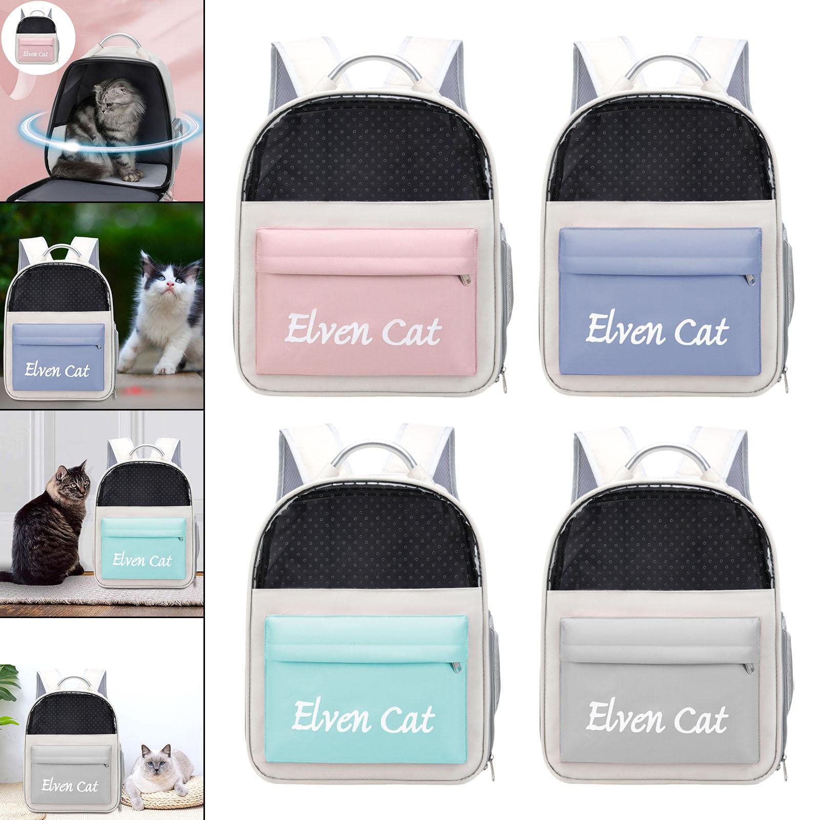Enakshi Breathable Mesh Handbag for Small Dogs & Pets - Large Ventilated Travel Carrier, Hiking Tote in Pink | Pet Supplies, Dog Carrier for Outdoor Adventures & Daily Walks