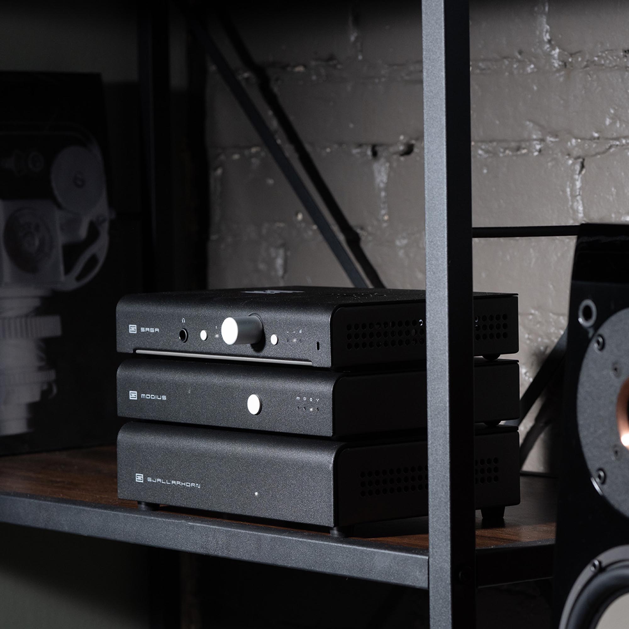 Schiit Audio Saga 2F Black Stereo Preamplifier - High-End Audio Preamplifier for Home Theater & Music Systems - Perfect for Audiophiles & Recording Studios