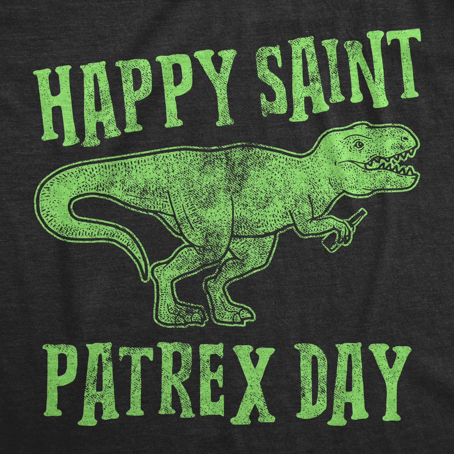 Funny St. Patrick's Day T-Rex Dinosaur Graphic T-Shirt for Men - Perfect for Irish Pub Crawls, Parades & St. Paddy's Day Celebrations