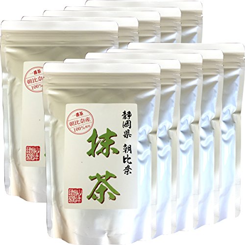 Premium Japanese Matcha Green Tea Powder - Yamaneen Asahina 100g (Pack of 10) | Authentic Ceremonial Grade for Baking, Lattes & Tea Ceremonies