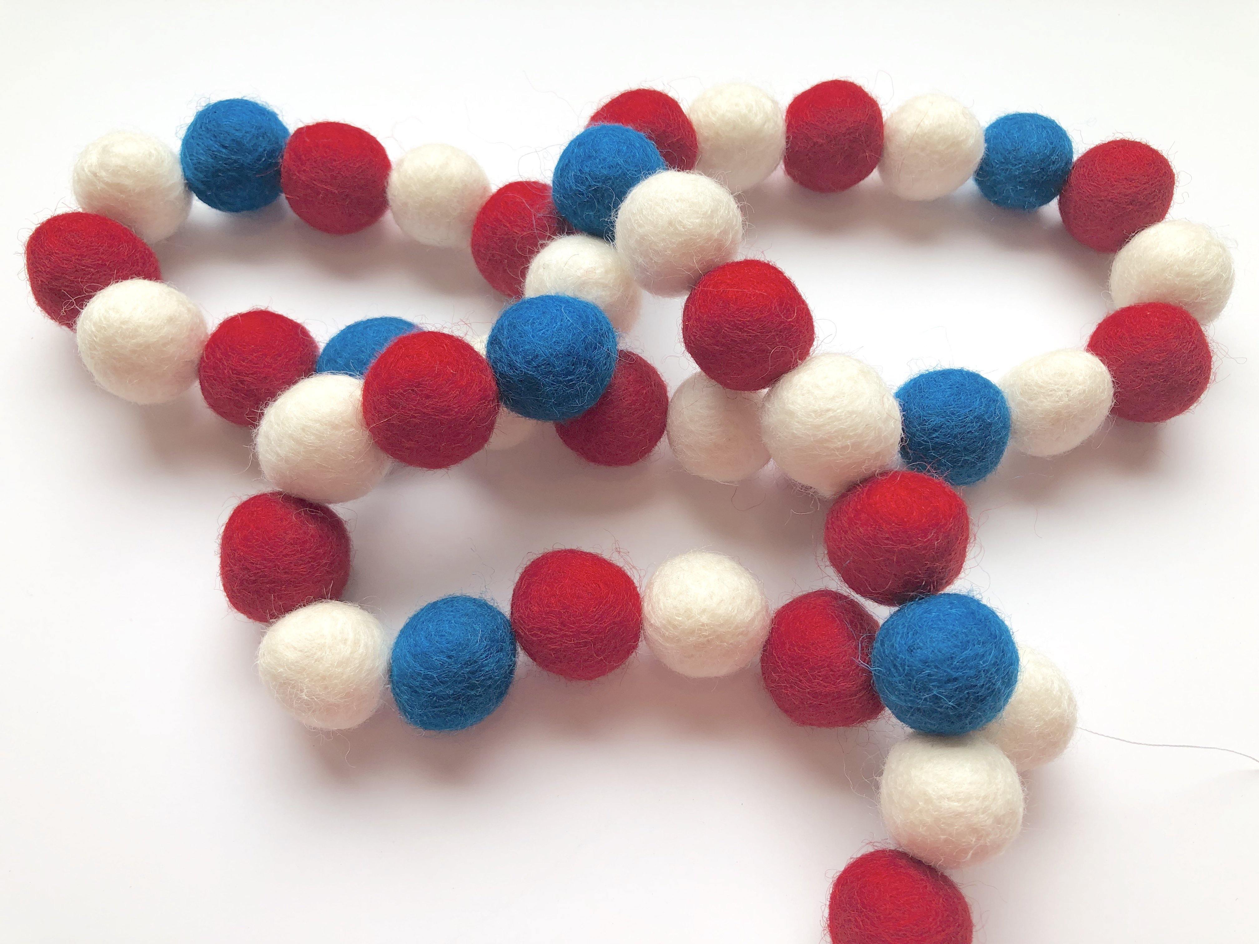 American Flag Garland - Patriotic Decor for Home, Party & Outdoor Events | USA-Themed Bunting for 4th of July, Memorial Day & National Holidays