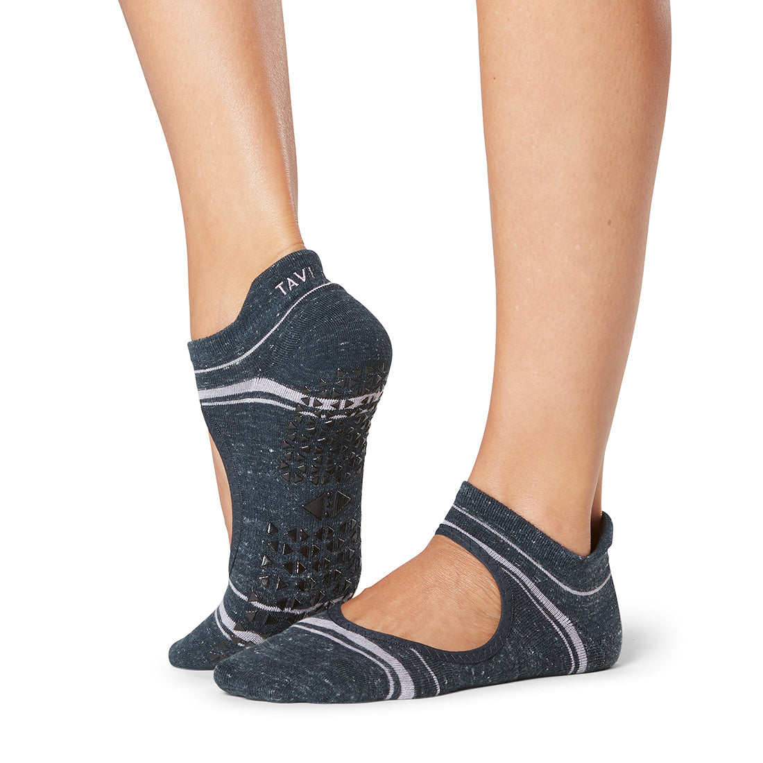 Tavi Noir Emma Grip Socks - Non-Slip Yoga Socks for Women, Anti-Skid Workout Socks with Grips for Pilates, Barre & Home Exercise - Perfect for Yoga, Gym and Fitness Activities