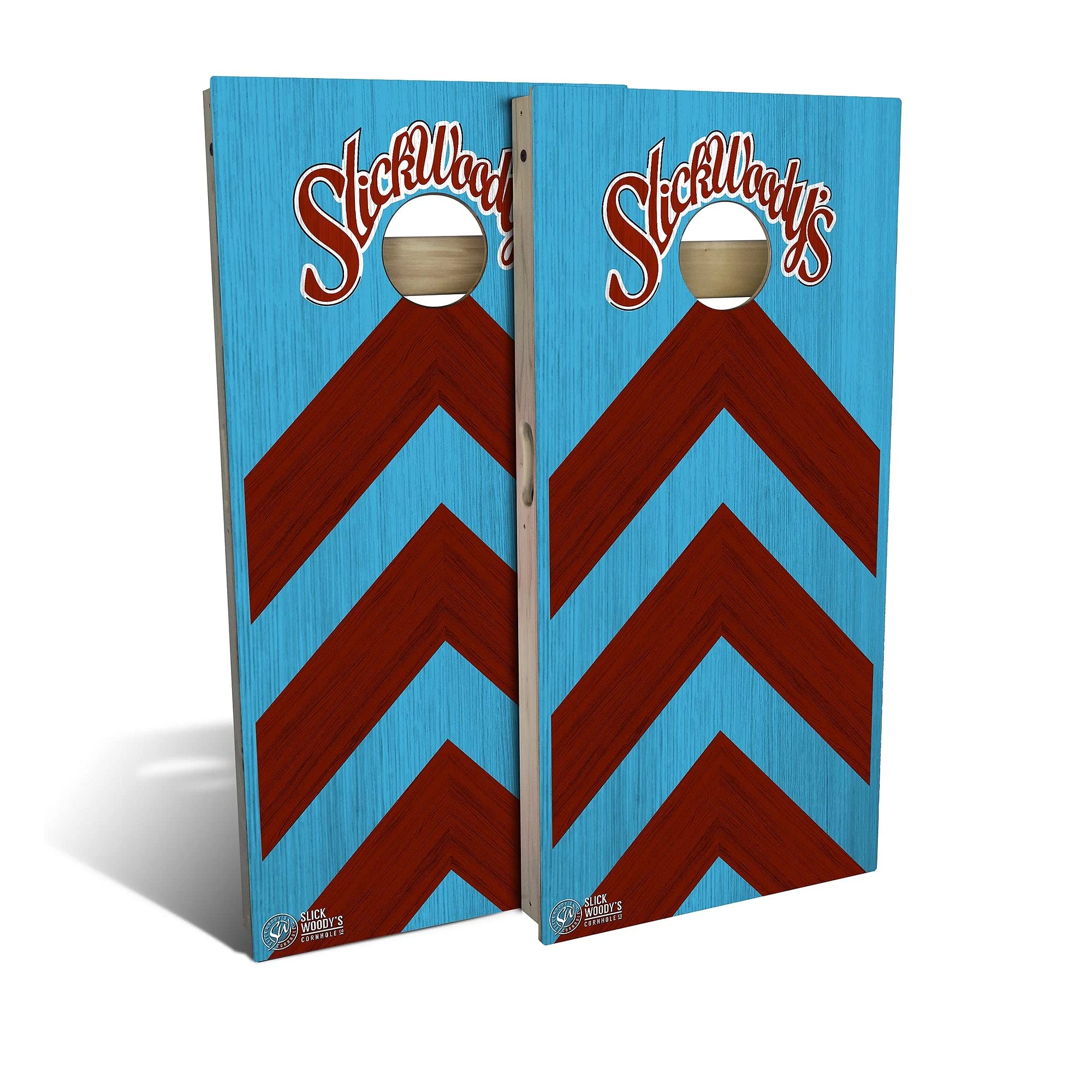 Skip's Garage Arrows Cornhole Board Set - Regulation Size & Custom Accessories - 2 Boards, 8 Bags, Carrying Case - Perfect for Backyard Parties, Tailgating & Outdoor Games