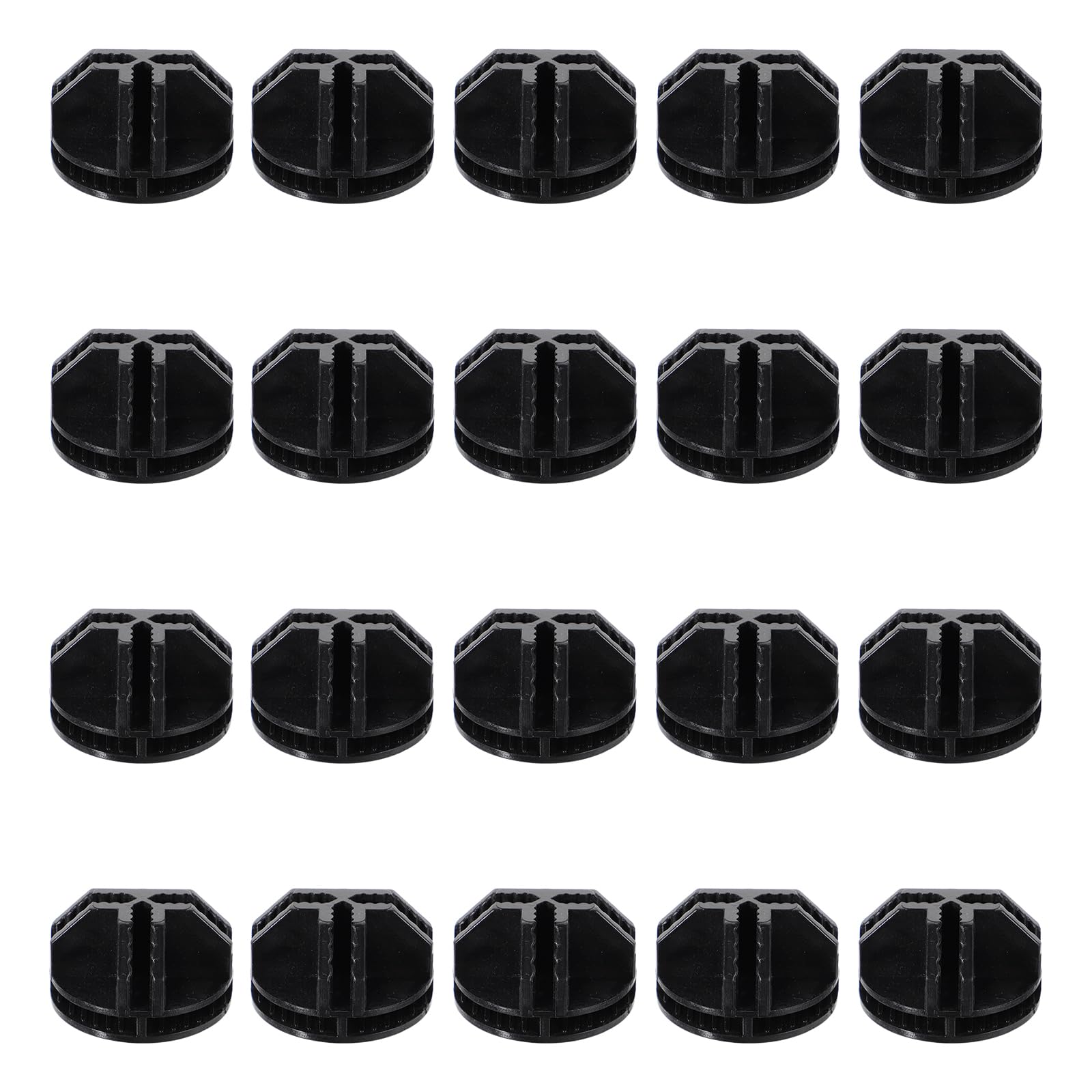 DOITOOL 20-Piece Plastic Wire Cube Storage Connectors - DIY Modular Closet Organizer & Wire Shelf System for Home, Office, and Garage Storage Solutions