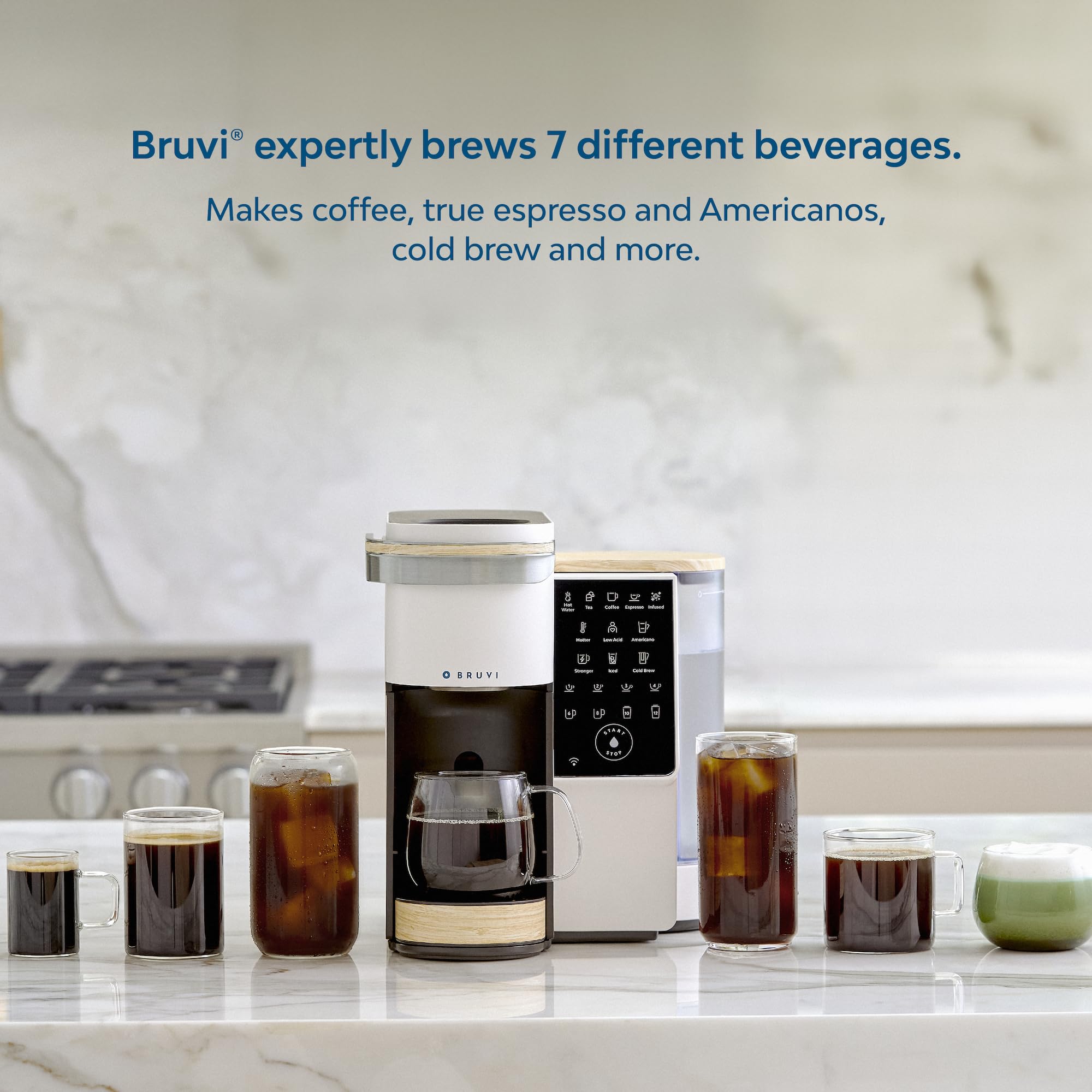 Premium Single-Serve Coffee Maker with 20 B-Pods - Compatible with Coffee & Espresso - Perfect for Home, Office or Travel Use