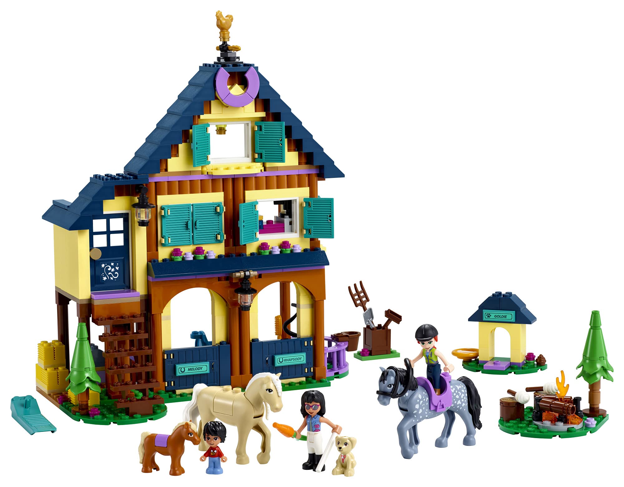 LEGO Friends Forest Horseback Riding Center 41683 Building Kit - 511 Pieces Creative Construction Toy for Kids Ages 6+ | Perfect Birthday Gift & Educational STEM Activity | Great for Imaginative Play & Horse Lovers