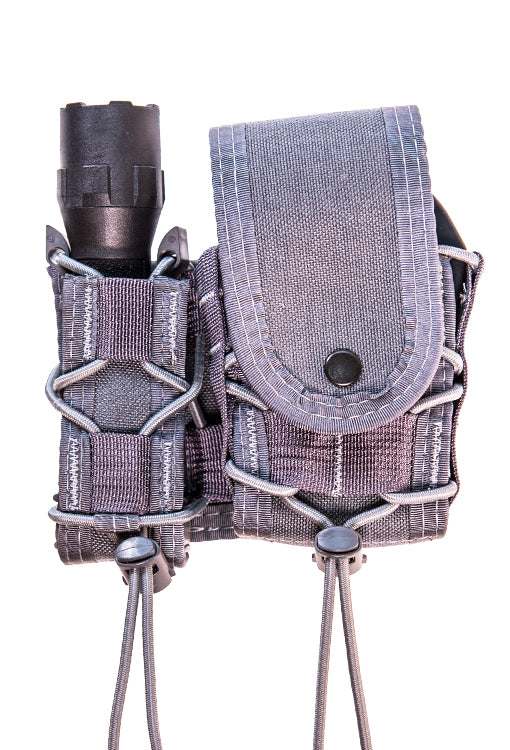 High Speed Gear LEO TACO Tactical Pistol Holster with Handcuff Pouch - Durable MOLLE-Compatible Concealed Carry for Law Enforcement & Outdoor Activities