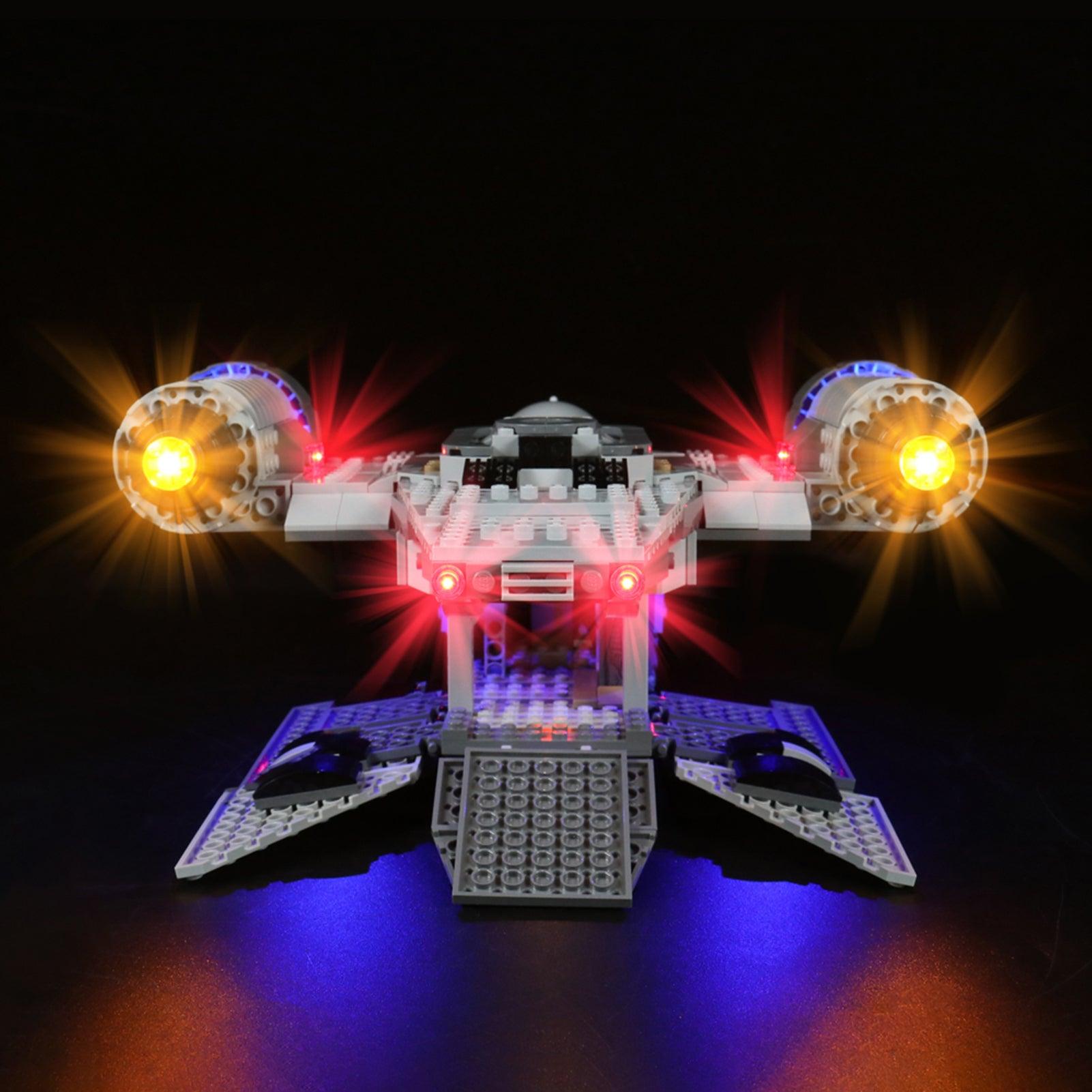 Best Light Kit for Lego Star Wars Mandalorian The Razor Crest 75292 - DIY Lighting Set for Enhanced Display & Nighttime Play - Perfect for Collectors & Star Wars Fans
