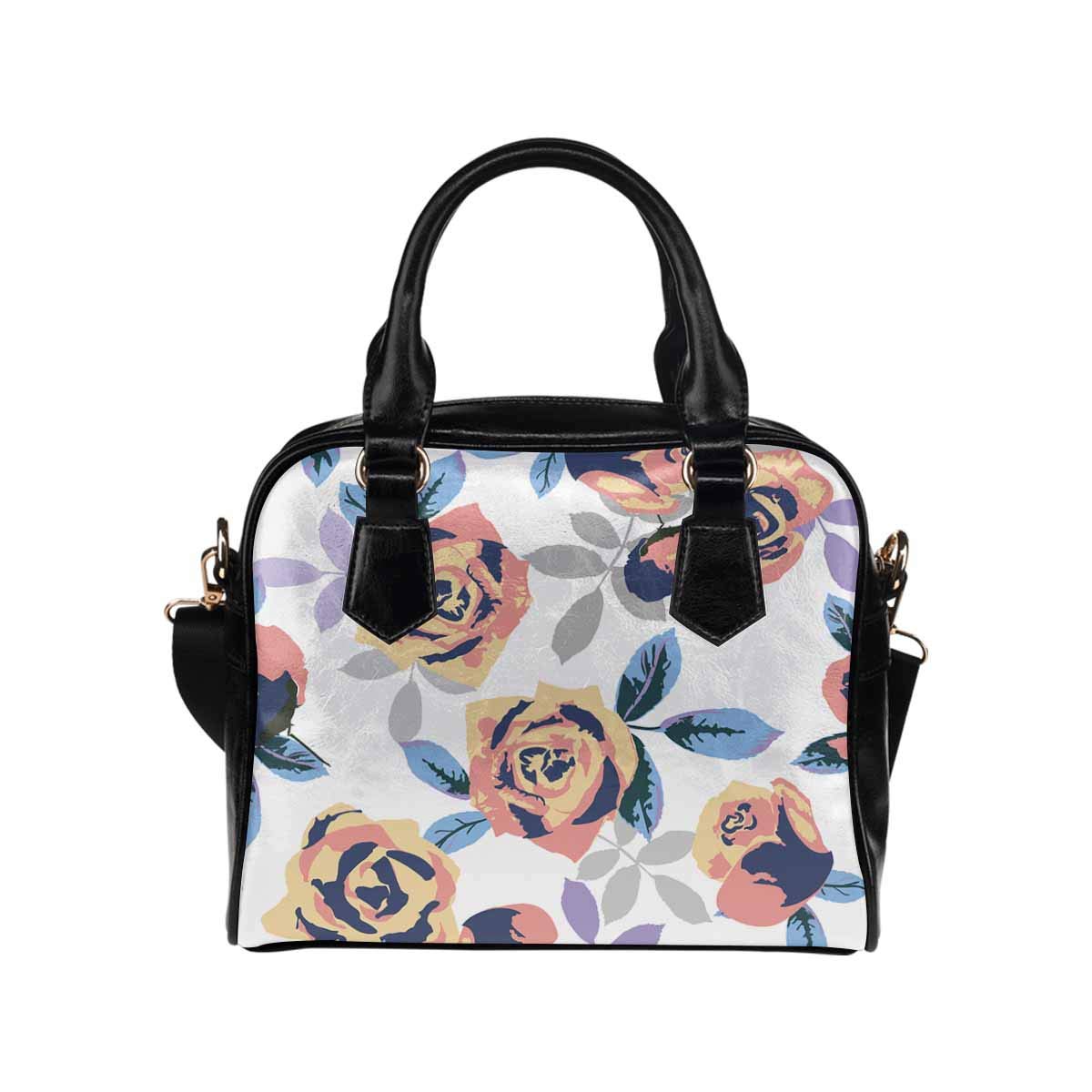 **Floral Pattern PU Leather Women's Handbags & Purses - Elegant Crossbody & Shoulder Bags for Daily Use, Work, and Special Occasions**