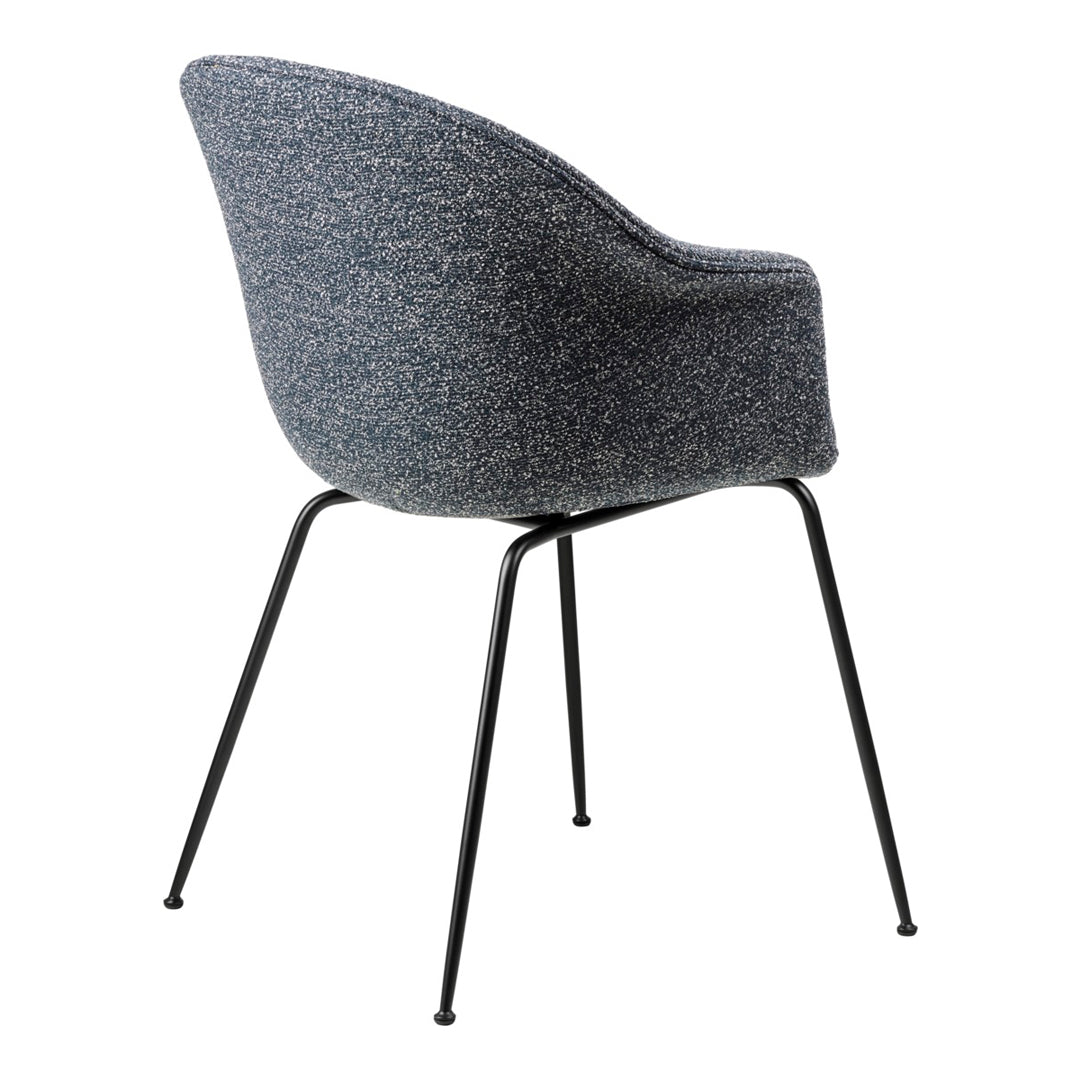 Bat Dining Chair with Conic Base - Fully Upholstered Modern Kitchen Chair for Dining Room, Restaurant & Cafe
