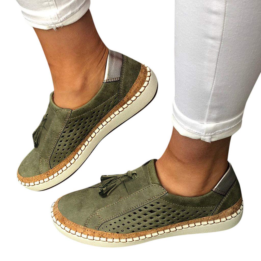 Women's Comfortable Loafers - Casual Slip-On Driving Flats for Everyday Wear | Fashionable & Lightweight Shoes for Work, Travel & Daily Activities